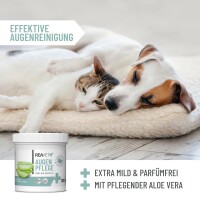 Augenpflege-Pads mit Aloe Vera für Hunde & Katzen, 