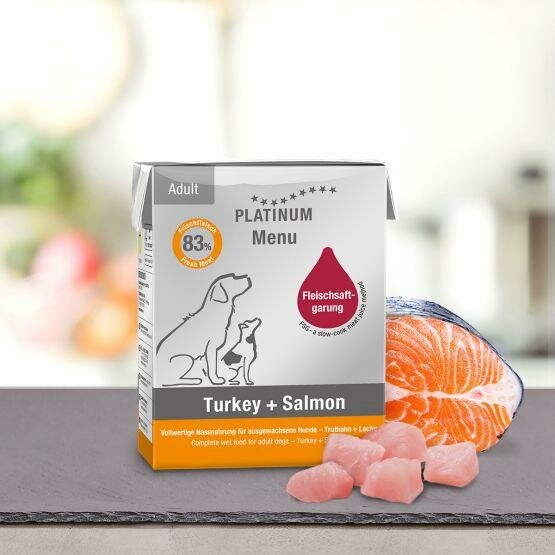 PLATINUM MENU Turkey+Salmon 185g