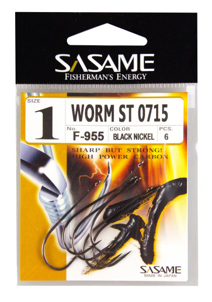 Sasame Haken Worm Gr.1/0 / ST 0715