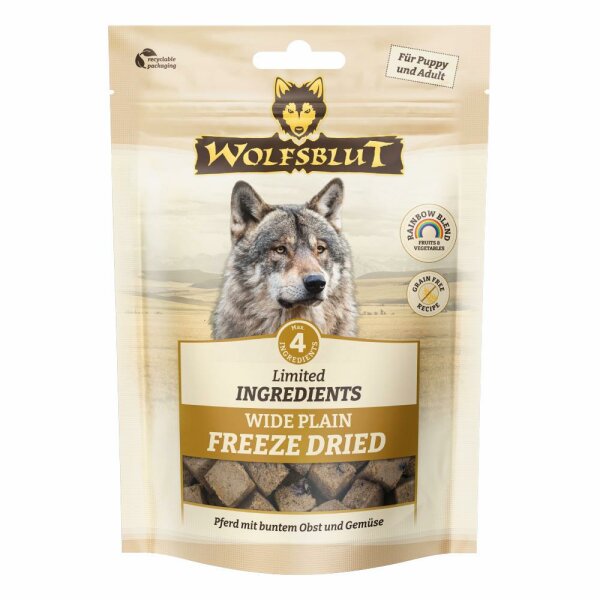 WOLFSBLUT Limited INGREDIENTS WIDE PLAIN FREEZE DRIED SNACK 70g