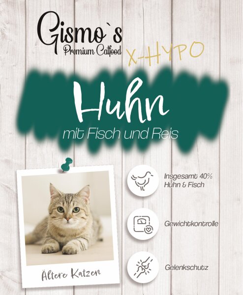 Gismo´s X-HYPO Huhn mit Fisch & Reis 2kg