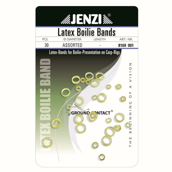 Boilie Bands, elastisch sortiert 30 st.