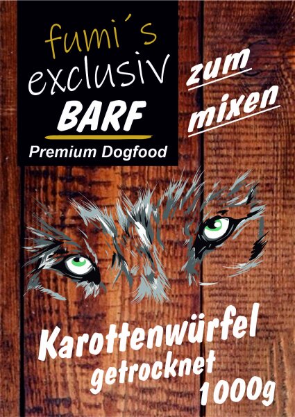 Karottenwürfel zum mixen BARF 1000g