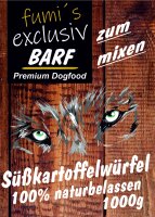 Süßkartoffelwürfel zum mixen 1000g BARF