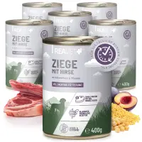 REAVET Ziege mit Hirse an Kichererbsen & Pflaume 400g