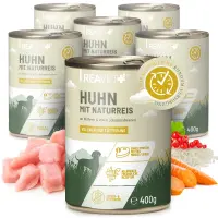 REAVET Huhn mit Naturreis an Möhren & roten...