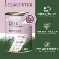REAVET Ente mit Amaranth an Zucchini & Aprikose 400g