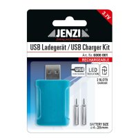 JENZI USB-Ladegerät inkl. 2 4x25 Akkus