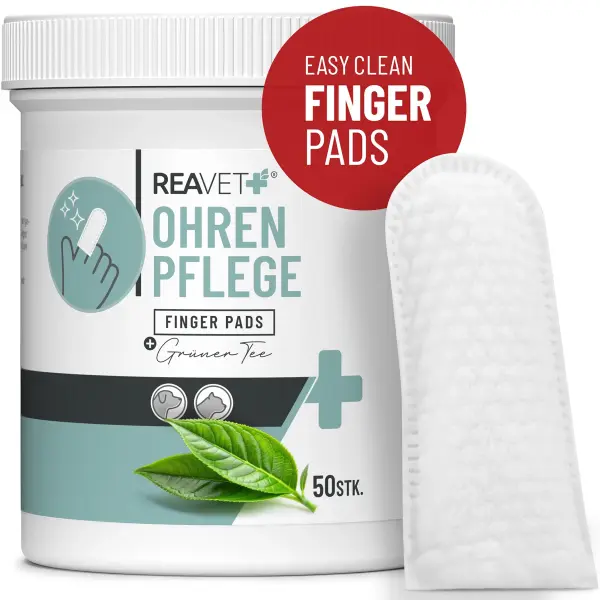 REAVET Ohrenpflege Finger-Pads 50Stk
