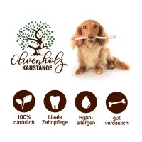 Larsson Olivenholz Kaustange Größe M ca. 100 - 199 g