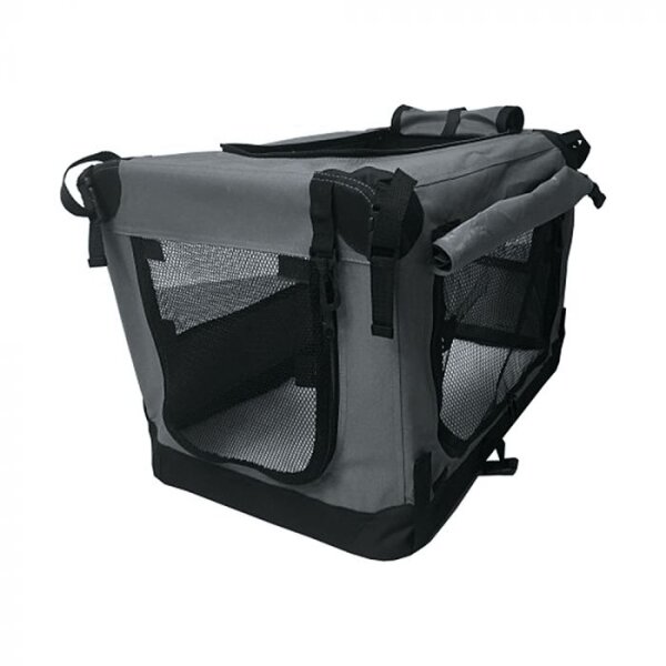Stoffbox Nylon für Hunde & Katzen - Premium - Anthrazit - Faltbar 60 x 42 x 42cm