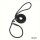 Retriever Leine Showleine schwarz 130cm 10mmeine