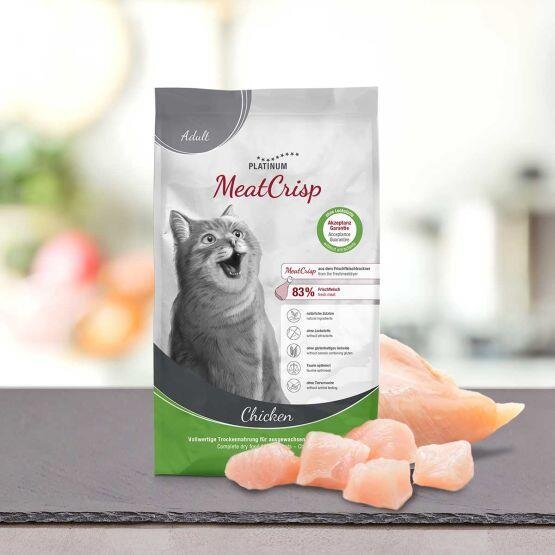 Platinum MeatCrisp Adult Chicken Katzen Trockenfutter,  7,99