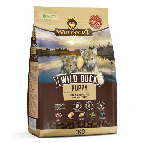 WOLFSBLUT WILD DUCK PUPPY Ente mit Kartoffel