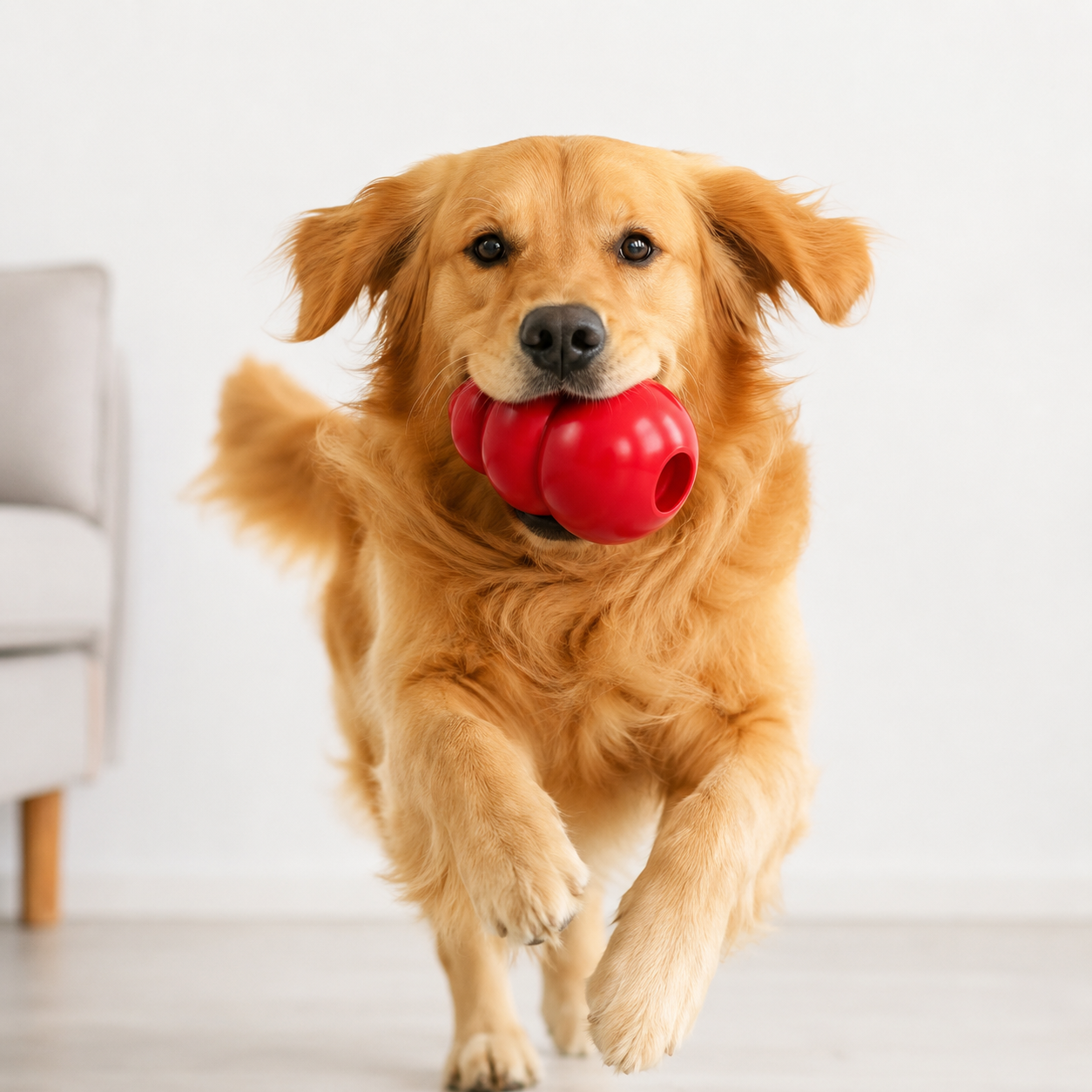KONG Classic Hundespielzeug rot zum Apportieren