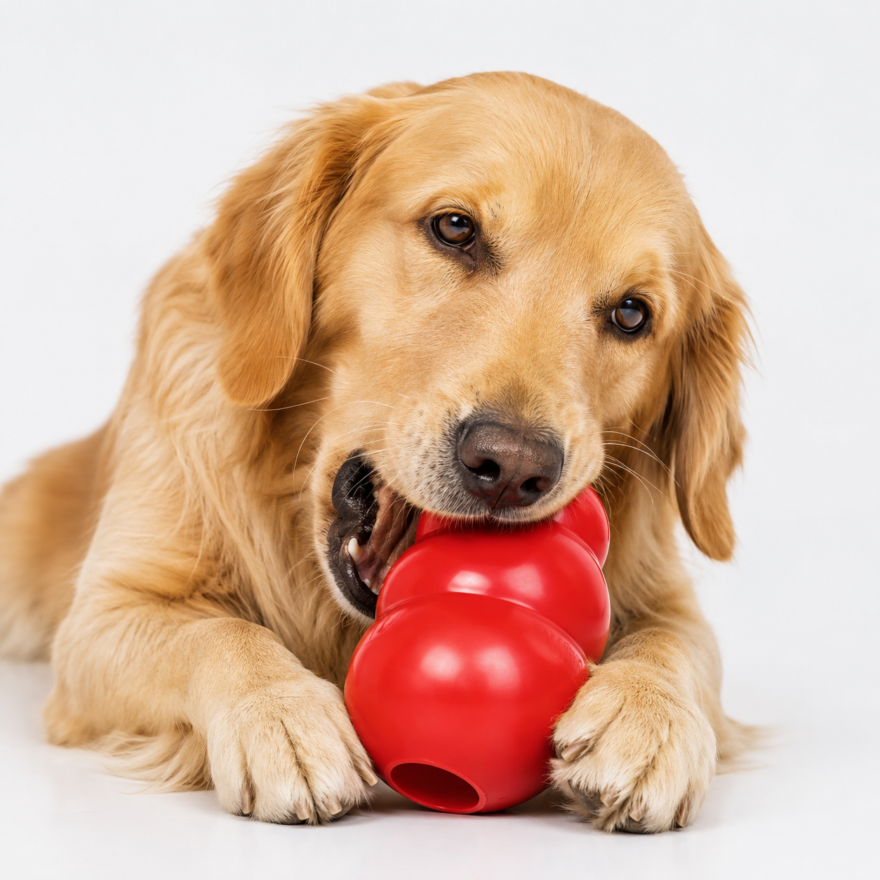 KONG Classic Hundespielzeug rot zum Kauen und Beschäftigen