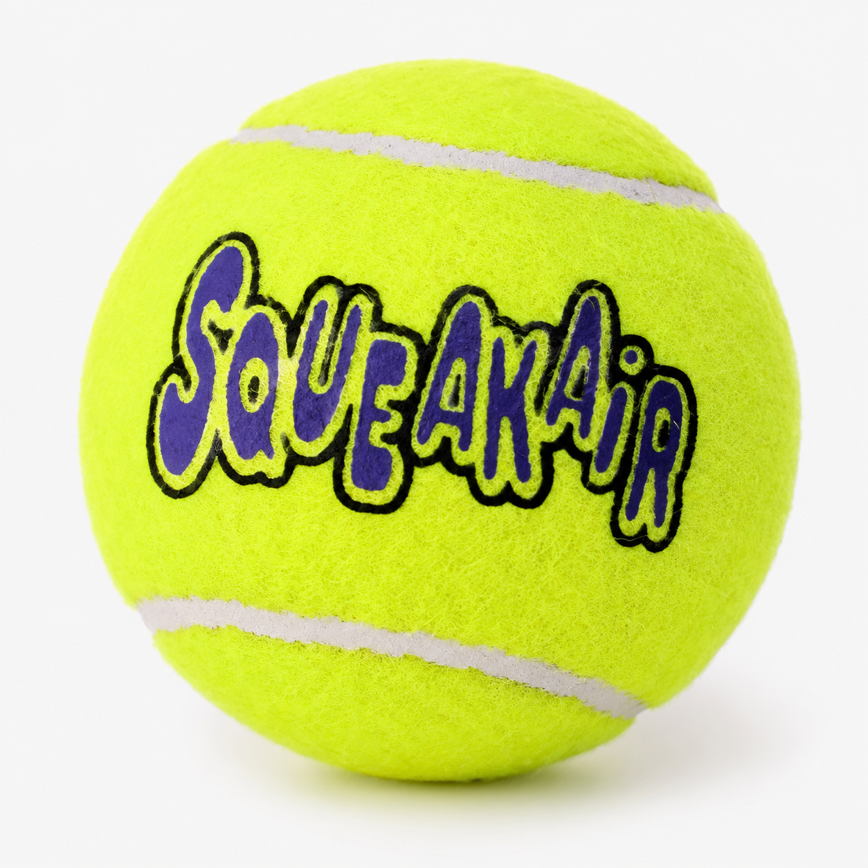 KONG SqueakAir Tennisball für Hunde mit weicher Filzoberfläche
