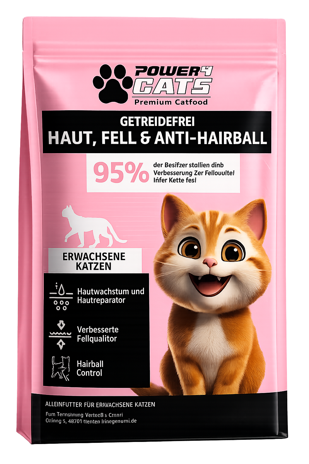 Power4Cats Haut, Fell und Anti-Hairball